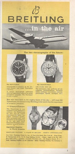 Breitling publicité 1959 - breitling,