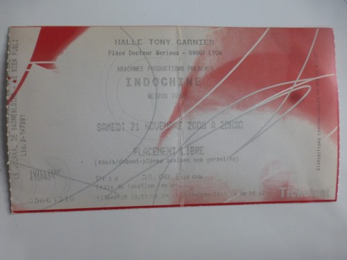 Indochine ticket concert - indochine,