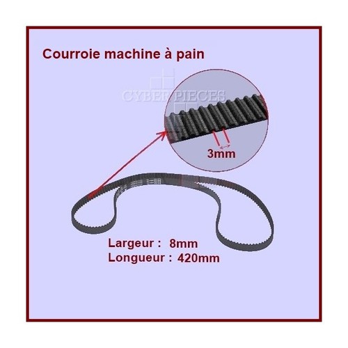 Courroie 420mm machine pain - à,