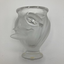 LALIQUE vase Rosine, cristal, intact, signé.