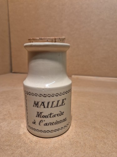 Ancien pot moutarde - pot, maille