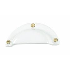 Poignée coquille - Porcelaine