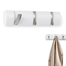 Porte Manteau Mural Pliant,Patère Murale de 3 Crochets Rétractables,Patères P...