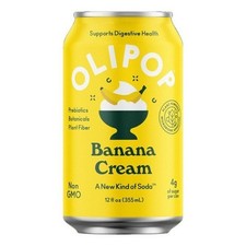 Soda À La Crème De Banane 12 Oz (Caisse De 12) Par Olipop