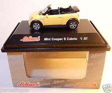 MICRO METAL DIE CAST SCHUCO HO 1/87 MINI COOPER S CABRIOLET JAUNE IN BOX