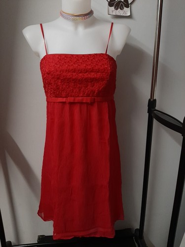 Robe soie fushia 2 3 - robe, en