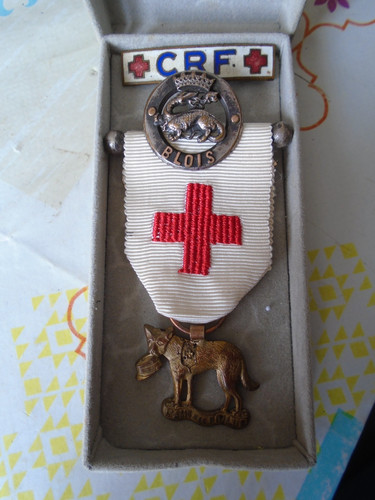 Rare medaille croix - croix, rouge"l