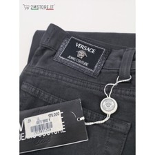 VERSACE Jeans Couture Gris Coupe Regular Taille Haute Original Vintage Italie