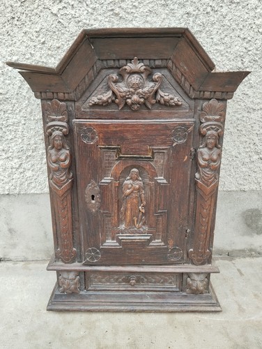 Ancien tabernacle bois sculpte - tabernacle,