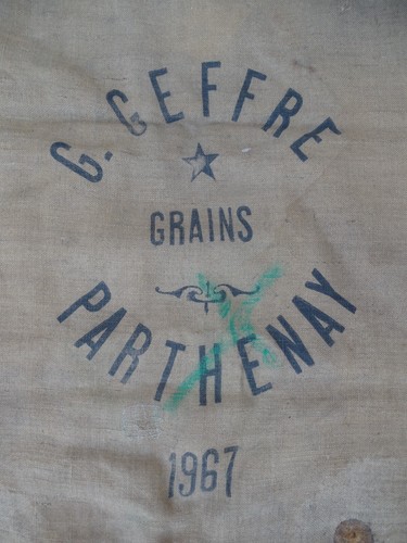Ancien sac toile - ancien, jute