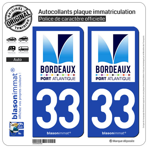 Stickers autocollant plaque - 2,