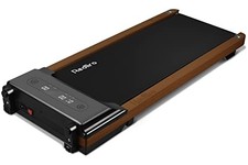 Redliro Walking Pad, Wood Under Desk Treadmill 300 lb Capacity, JK1608P-BROWN