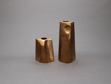 Bronze Sculptural Vase Set