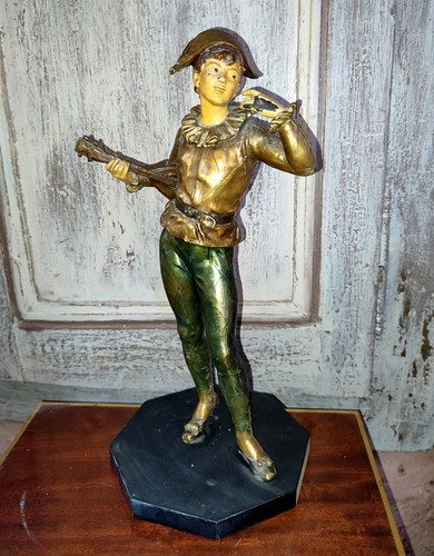 Statue joueur mandoline - statue,