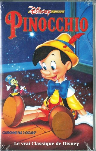 Cassette video vhs pinocchio - cassette,