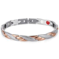 Bracelet magnétique en acier inoxydable pour homme et femme, Bracelet de santé