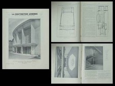 LA CONSTRUCTION MODERNE n°10 1931 LYON, THEATRE CROIX ROUSSE, MICHEL ROUX SPITZ