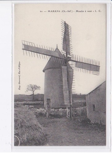 Marans moulin vent - marans:, à