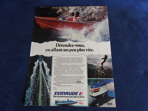 Publicité bateau evinrude - publicité,