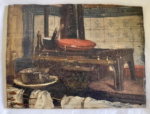 Ancien tableau nature - , morte
