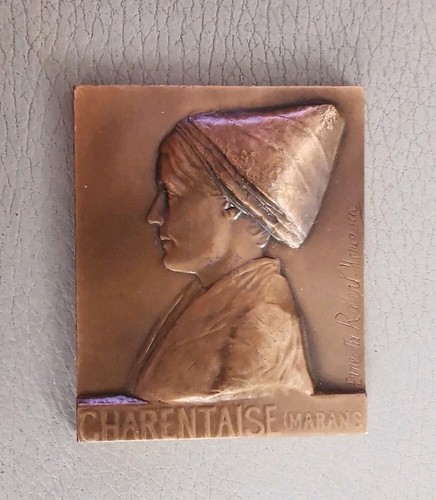 Plaquette bronze ernesta - plaquette, en