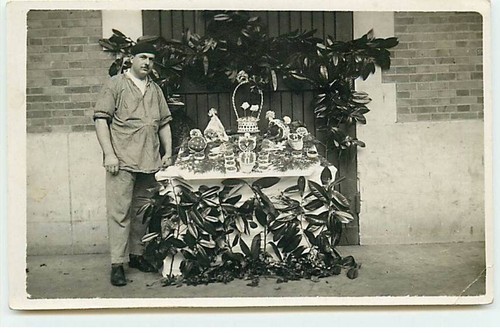 Carte photo boucher - boucher, près