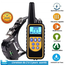Collier de dressage Anti Aboiement pour Chien Rechargeable  jusqu'à 800m