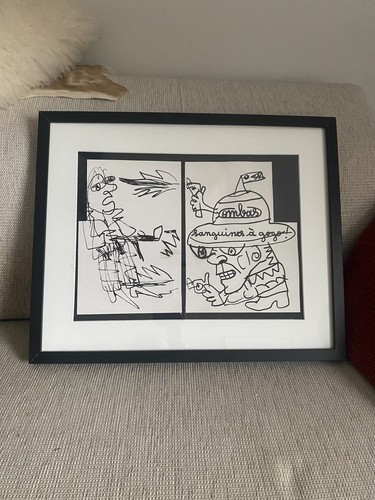 Beau dessin signé original - signé,