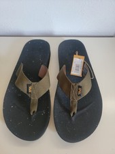 Teva Mens Reflip Travel Flip Flop Sandal Olive Size 9 Recycled Materials NWT
