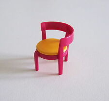 PLAYMOBIL (V180) LEISURE - Pink Chair Seat Orange Country House 4857