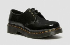 Dr Martens 3 Trou 1461 Noir Distressé Verni 27773001 DOC