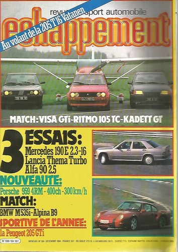 Echappement 194 visa - n°194, gti