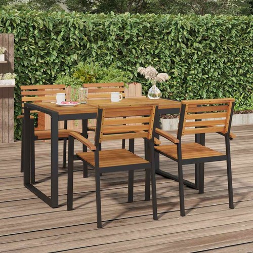 Table jardin gris - de, bois