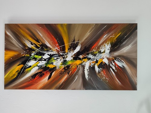 Tableau abstrait coloré sur - tableau,