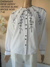 CHEMISIER * RENE DERHY* BLANC