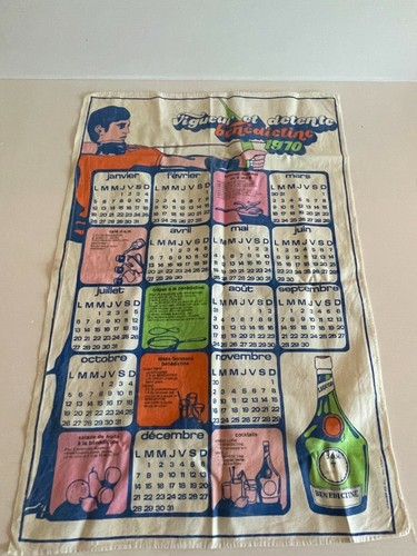Superbe torchon calendrier