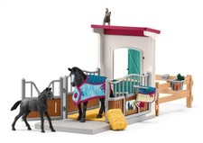 SCHLEICH, Box pour cheval avec Jument et Poulain, échelle , SHL42611