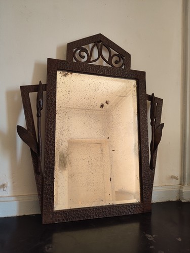 Miroir art déco fer forgé - en,
