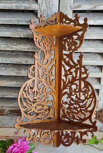 Ancienne etagere angle en - etagere,