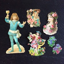 Anciens Chromos Découpis Lot