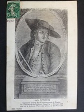 Old postcard LITHO STAMP portrait of Captain Louis MANDRIN de St ETIENNE de St GEOIRS