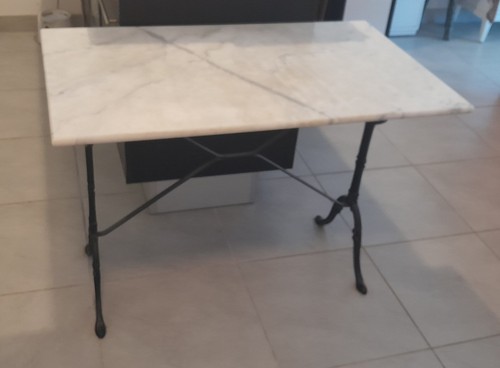 Table bistrot marbre - table,