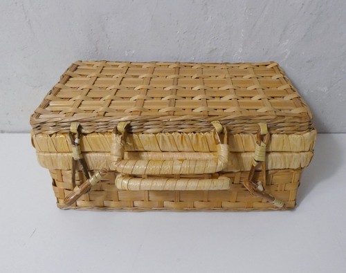 Valise rotin vintage - valise,