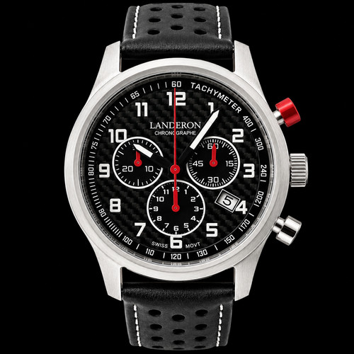 Landeron chronographe acier - landeron,