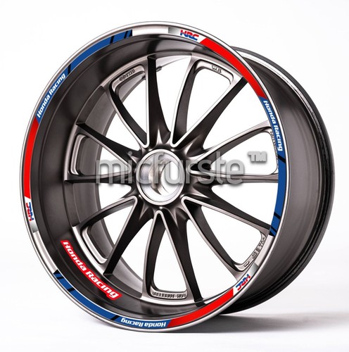 Honda racing red wheel - wheel, decals