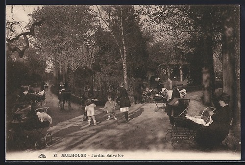 Cpa mulhouse jardin salvator - cpa,