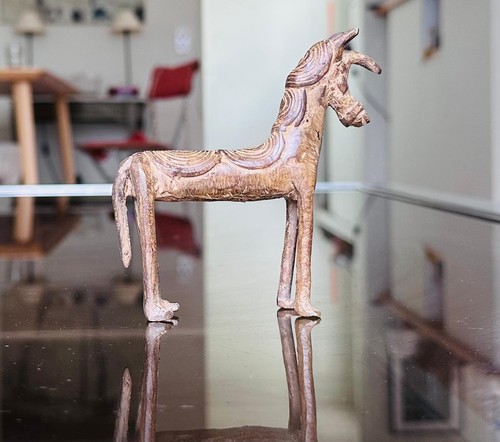 Cheval dogon bronze - cheval, art