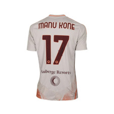 [MATCH WORN & SIGNED SHIRT] Manu Kone – AS Roma