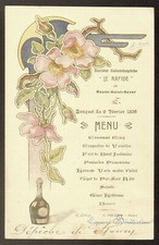 Menu. Société Colombophile