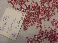 lot 1400 perle rocaille tosca rose fuchsia anciennes broderie perlée année 60